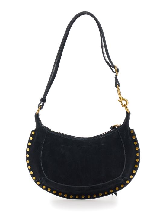 26SS 이자벨마랑 오스칸 문 스웨이드 카프스킨 레더 숄더백 PP0003FAA3C32M01BK Black - ISABEL MARANT