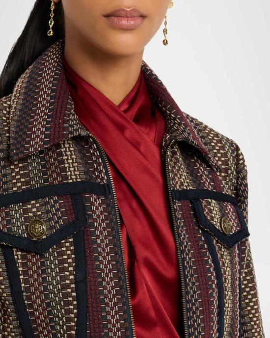  라미 브룩 자켓 줄리 트위드 재킷 멀티컬러 - RAMY BROOK