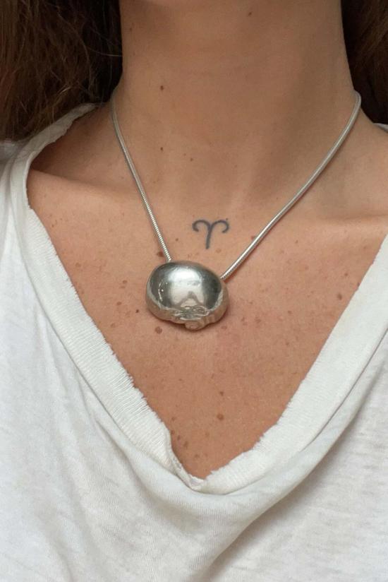  피 닌아 목걸이/팬던트 P. 니나 실버 No. 26 비너스 하프 스파이럴 목걸이 - P.NINA