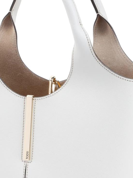 26SS 토즈 레더 미니 토트 쇼핑백 XBWEBRF0100UBL1O92 White - TODS