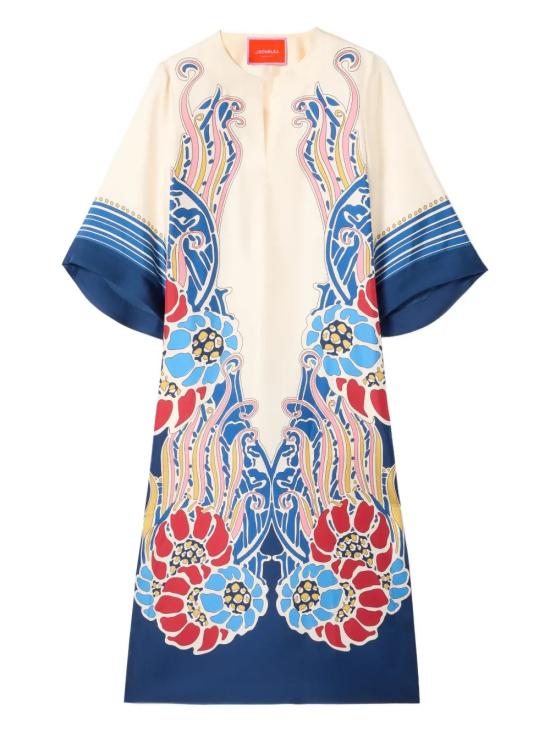 26SS 라 더블제이 미디 원피스 DRE0564SIL006LEM02BU03 White