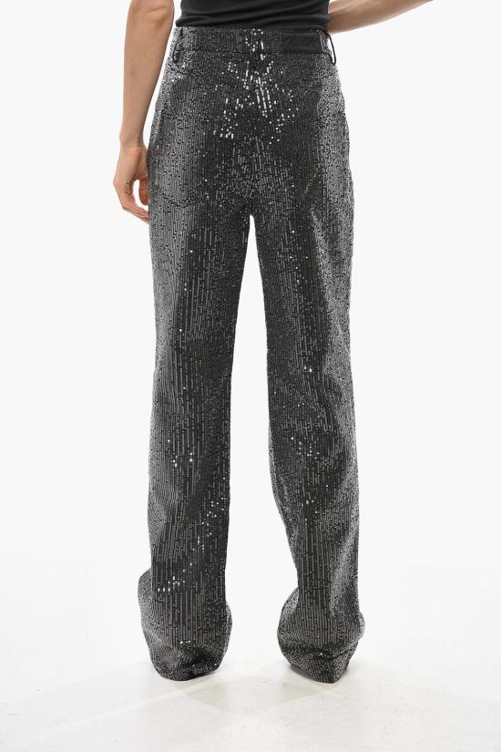  로테이트 데님 팬츠 111402100 1000 Black - ROTATE