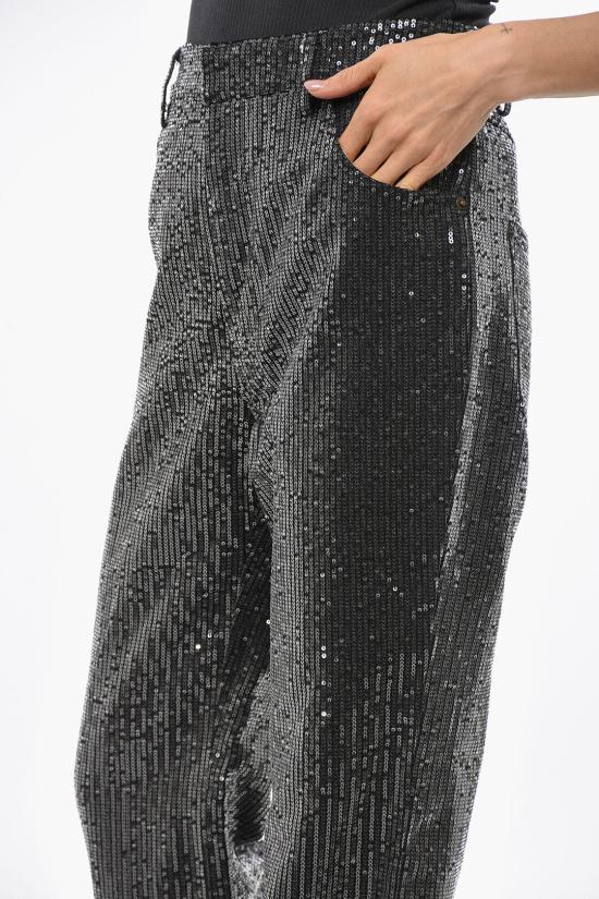  로테이트 데님 팬츠 111402100 1000 Black - ROTATE