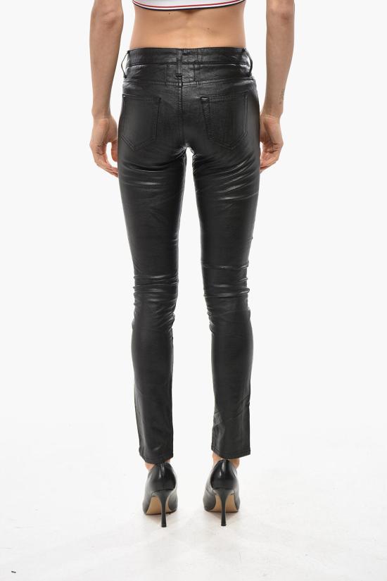  생로랑 스트레이트 팬츠 394242 Y494I 1078 Black - SAINT LAURENT