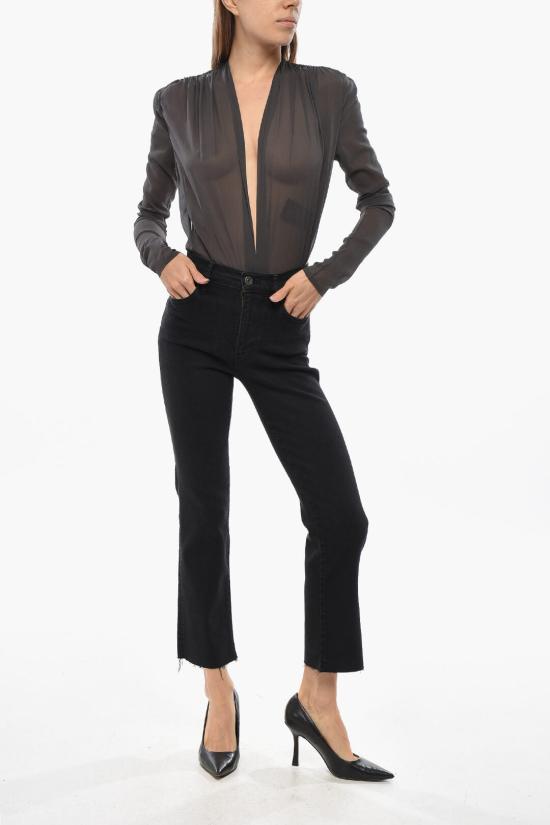  프레임 데님 팬츠 LHSTRA631 BLTH Black - FRAME