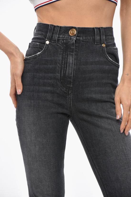  발망 데님 팬츠 XF1MF000DB720PC Black - BALMAIN