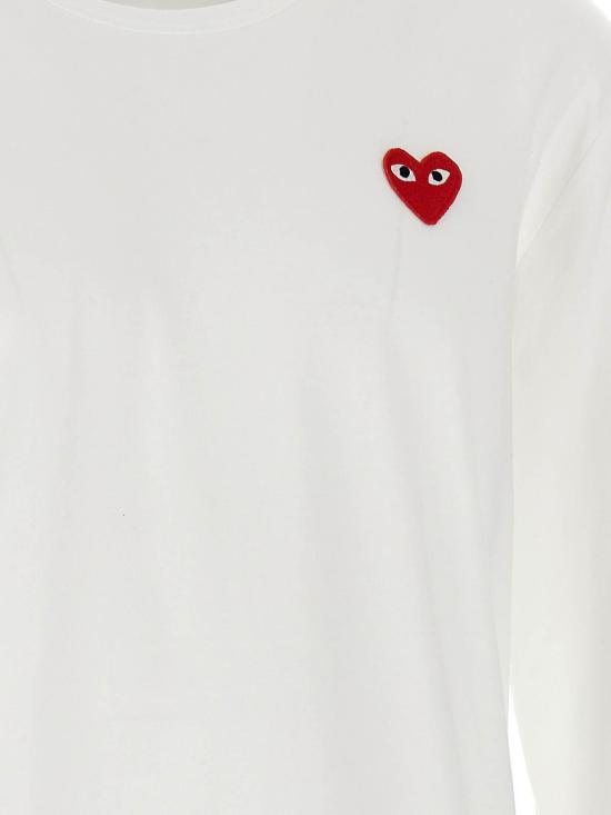 26SS 꼼데가르송 반팔 티셔츠 AXT1182 White - COMME DES GARCONS