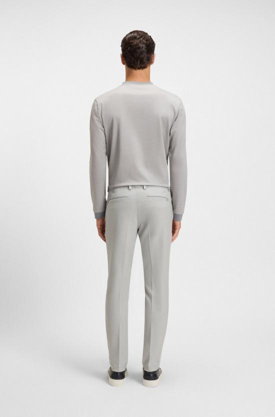 25FW 보스 스트레이트 팬츠 50549473 10274675 01 047 Silver - BOSS