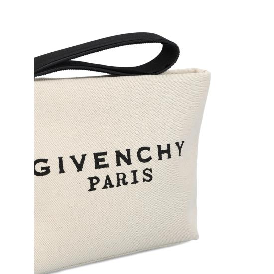 26SS 지방시 로고 프린트 클러치 BB60PNB2C8 255 NEUTRALS - GIVENCHY