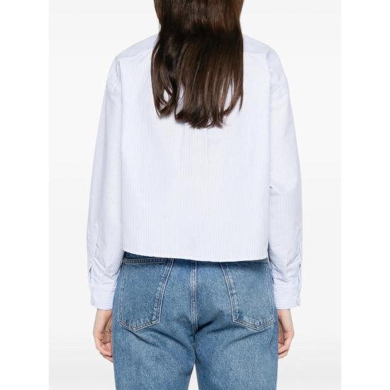 26SS 아페쎄 긴팔 티셔츠 COGUH F12632 IAA WHITE BLUE - A.P.C.