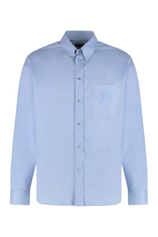 26SS 펜디 긴팔 셔츠 FS1296AVZD F0QR0 TURQUOISE