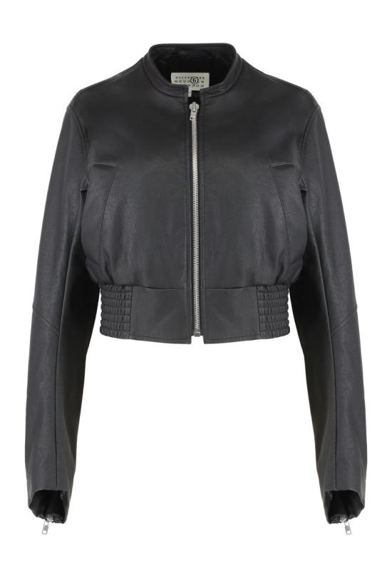 26SS MM6 메종마르지엘라 봄버 자켓 S52AM0343M35740 900 Black