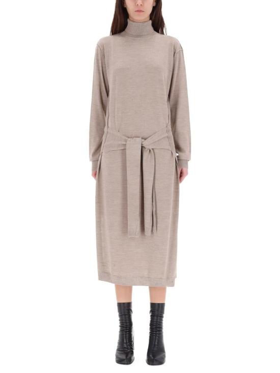 25FW 르메르 메리노 블렌드 트롱프뢰유 드레스 DR1082 LK087BR446 Beige