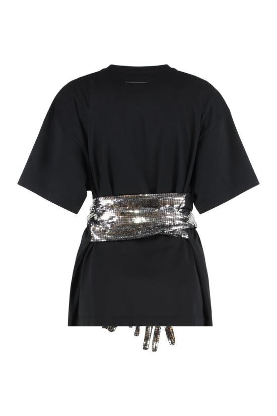 26SS MM6 메종마르지엘라 반팔 티셔츠 S52GC0358M20170 900 Black - MM6 MAISON MARGIELA