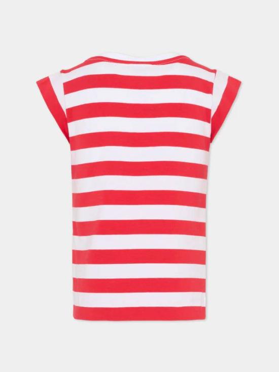 26SS [키즈] 모나리자 티셔츠 19G617 7042 9944 Red - MONNALISA