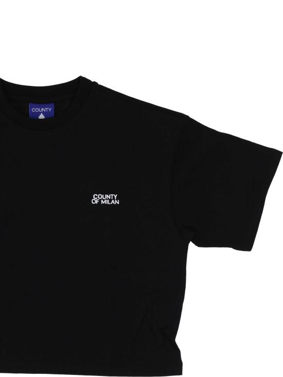 25FW [키즈] 컨트리 오브 밀란 티셔츠 F5CMJGTH096 110 Nero black - COUNTY OF MILAN