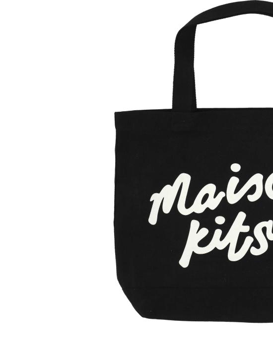 25FW 메종키츠네 핸드라이팅 토트백 PW05124WW9042 P199 Black - MAISON KITSUNE