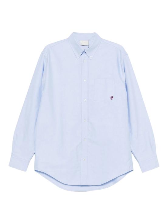 25FW 드롤드무슈 긴팔 셔츠 HSH240CO225 LBE Blue