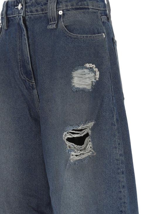 25FW 시몬로샤 데님 팬츠 4165B 1231DDISTRESSED BLUE PEARL CLE - SIMONE ROCHA