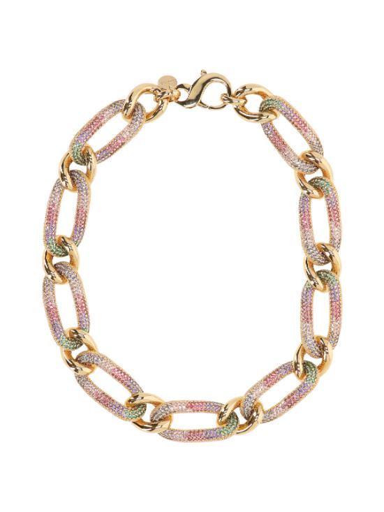 25FW 라스나 목걸이/팬던트 NE BCB X GOLD PLATED MULTICOLOR ZIRCO