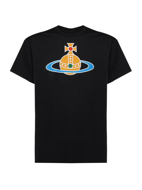 26SS 비비안웨스트우드 반팔 티셔츠 3G01004S J001MN401 Black