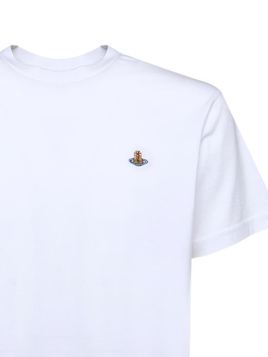 26SS 비비안웨스트우드 클래식 ORB 로고 티셔츠 3G010013 J001MA401 White - VIVIENNE WESTWOOD