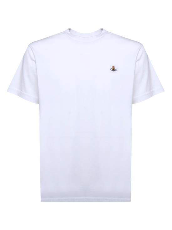 26SS 비비안웨스트우드 클래식 ORB 로고 티셔츠 3G010013 J001MA401 White