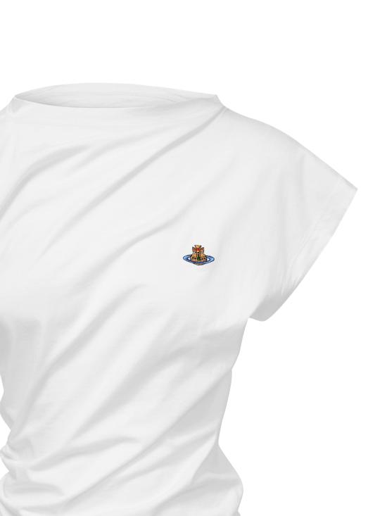 26SS 비비안웨스트우드 긴팔 티셔츠 1504000A J001MA401 White - VIVIENNE WESTWOOD