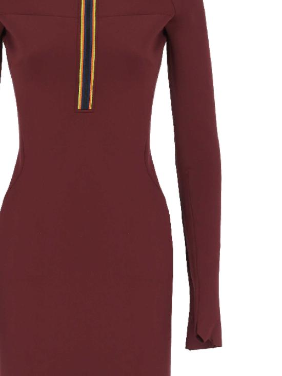 25FW 까웨 미디 원피스 K81521W 085 Red dk amaranto - K-WAY