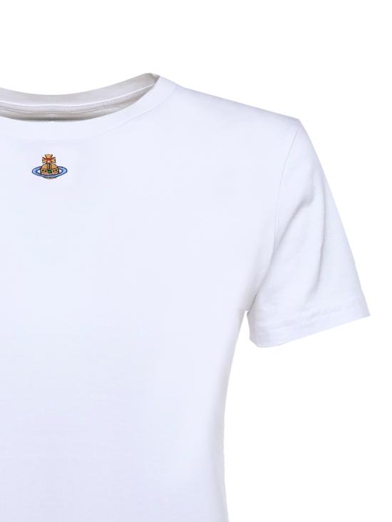 26SS 비비안웨스트우드 PERU 페루 ORB 반팔 티셔츠 3G010017 J001MA401 White - VIVIENNE WESTWOOD