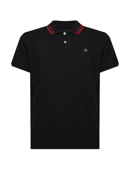 26SS 비비안웨스트우드 폴로 티셔츠 2H01000U J00AUN401 Black