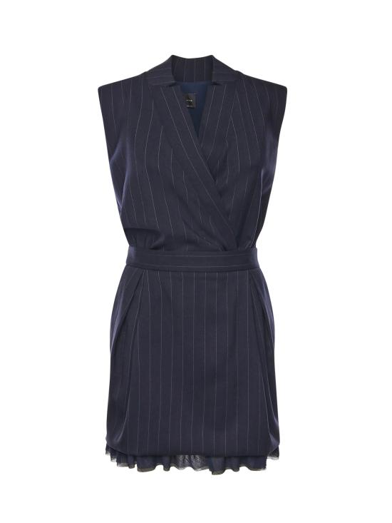 25FW 핑코 미디 원피스 105829 A2QYEZ1 Blue