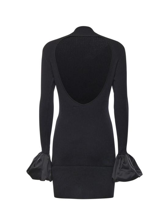 25FW 로테이트 미디 원피스 115245 100 Black - ROTATE