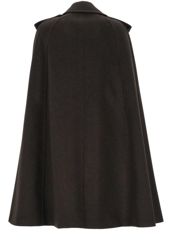 25FW 버버리 벨몬트 캐시미어 트렌치 케이프 8115048 X COG BROWN MELANGE - BURBERRY