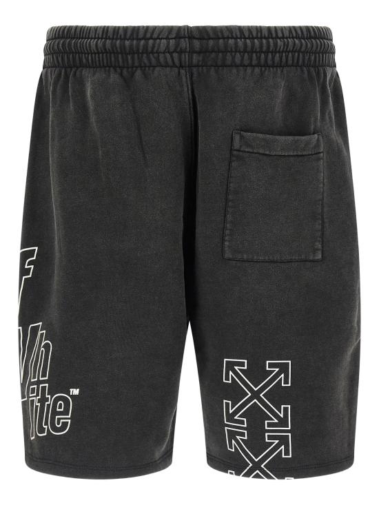 25FW 오프화이트 숏팬츠 OMCI013F25FLE006 1301 VINTAGE BL - OFF WHITE