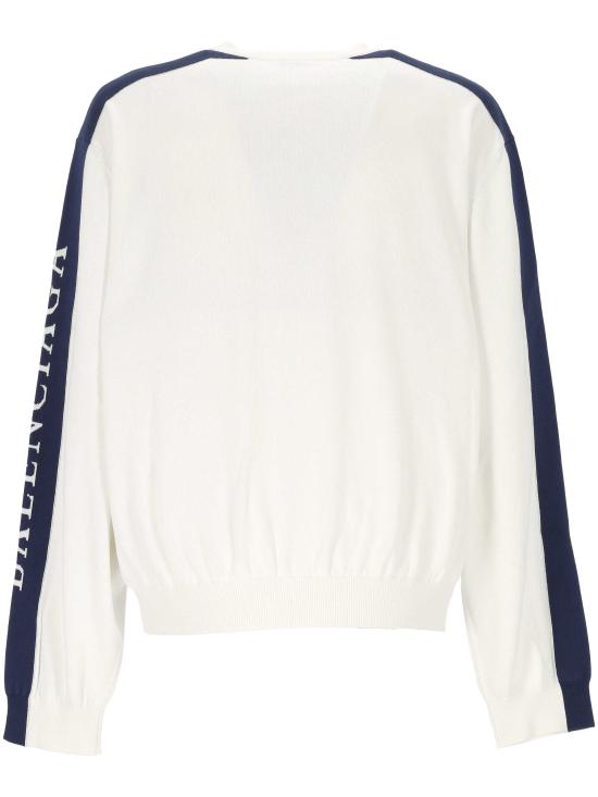 25FW 발렌시아가 긴팔 티셔츠 849509 T34208487 WHITE MULTICO - BALENCIAGA