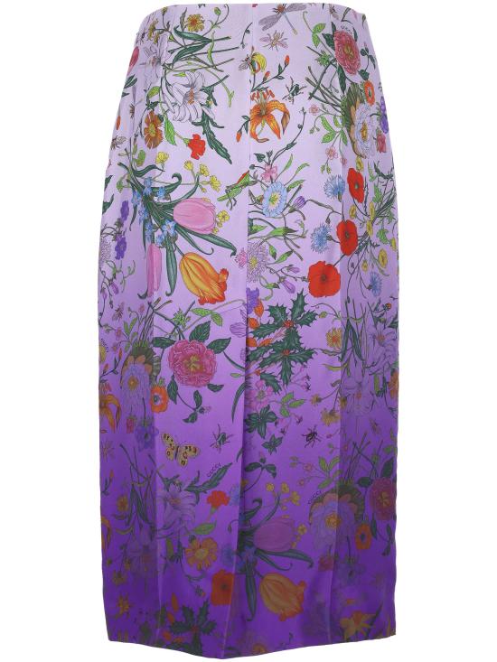 25FW 구찌 미디 스커트 835990 ZATGX5097 LILAC PURPLE MC - GUCCI