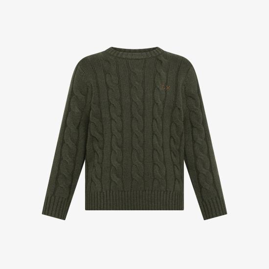 25FW [키즈] 썬 68 캐시미어 니트 K45338 74 Military