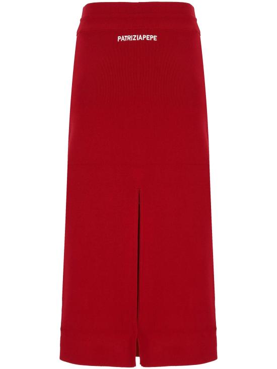 25FW 파트리지아페페 미디 스커트 8G0468 K266R863 EXTREME RED - PATRIZIA PEPE
