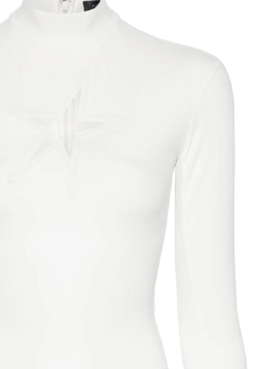 25FW 뮈글러 반팔 티셔츠 25F3TO0725859 1014 Snow - MUGLER