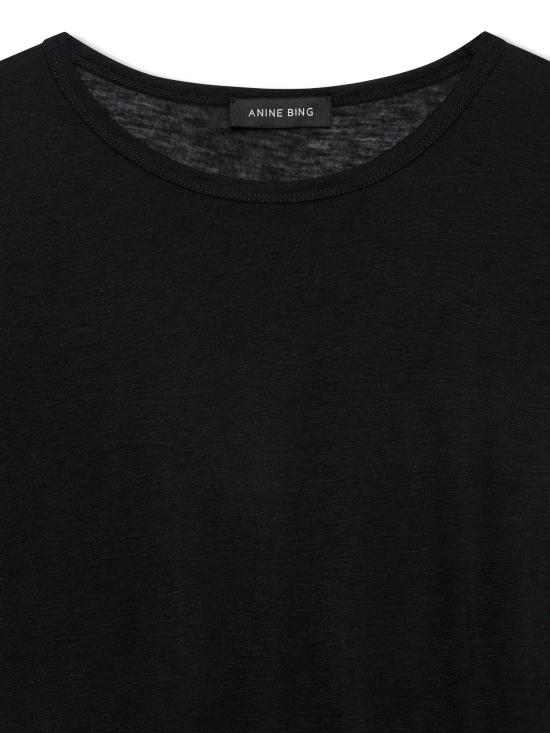 25FW 애니빙 반팔 티셔츠 A0811501BLK26 BLACK Black - ANINE BING