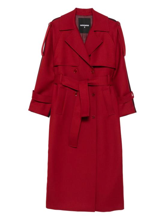 25FW 파트리지아페페 코트 8O0188 A630J4L3 VELVET PURPLE RED