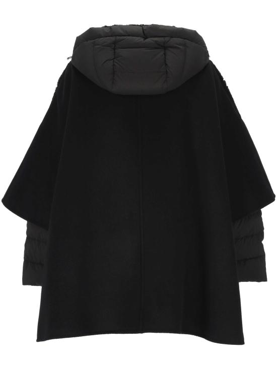 25FW 무레르 라자 MCW 하이브리드 믹스 코트 RAJA MCWU0001 Black - MOORER