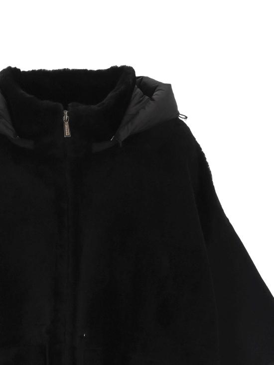 25FW 무레르 라자 MCW 하이브리드 믹스 코트 RAJA MCWU0001 Black - MOORER