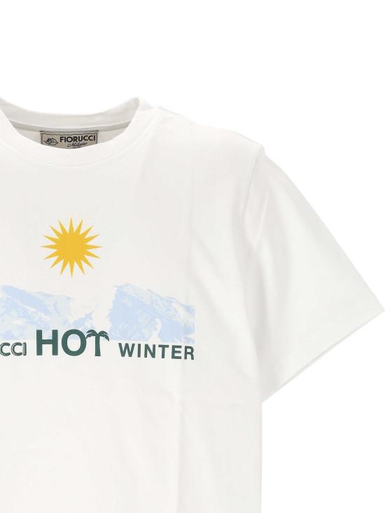 25FW 피오루찌 반팔 티셔츠 M25FWJTS 001CJ01WH01 White - FIORUCCI