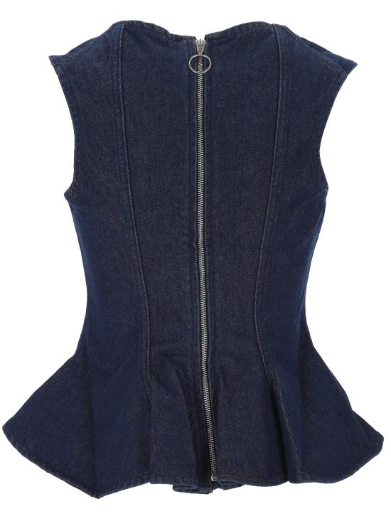 25FW 마르케스 알메이다 긴팔 티셔츠 AW25TP0697DNMBL BLUE Blue - MARQUES ALMEIDA