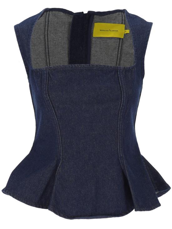 25FW 마르케스 알메이다 긴팔 티셔츠 AW25TP0697DNMBL BLUE Blue