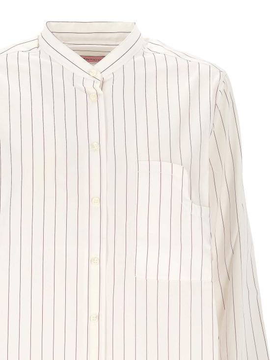 25FW 쿠안티코 블라우스 CLOE 06 BORDEAUX WHITE - CUANTICO