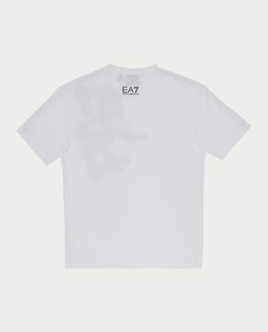 25FW [키즈] 엠포리오 아르마니 티셔츠 7B000204 AF10375U0002 White - EMPORIO ARMANI