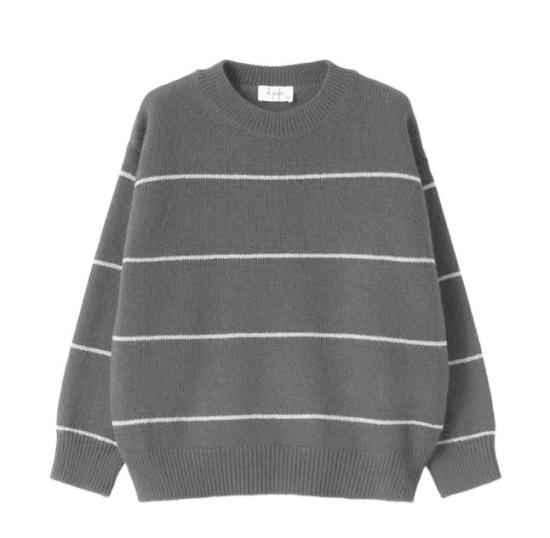 25FW [키즈] 일 구포 캐시미어 니트 A25GMA0022EM220 0810 Asfalto latte